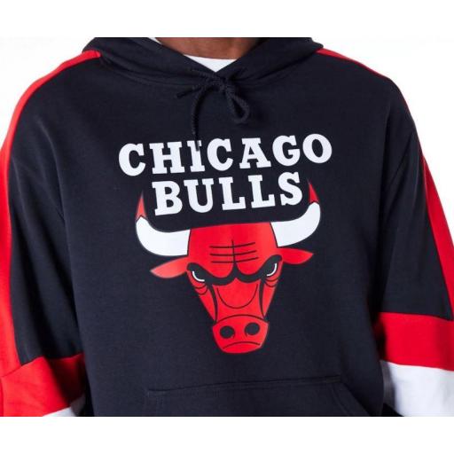 New Era Sudadera Chicago BULLS Negro/Rojo [1]