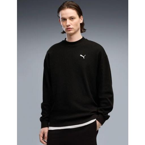 Sudadera Puma ESS Elevated Relaxed Negra [1]