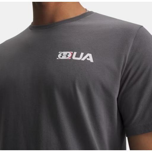 Camiseta Under Armour Athletics Logo Gris [1]