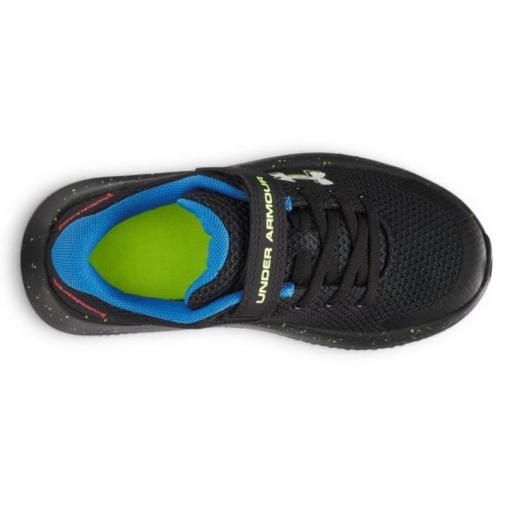 Zapatillas Under Armour Surge 4 AC PS Velcro Negro [2]