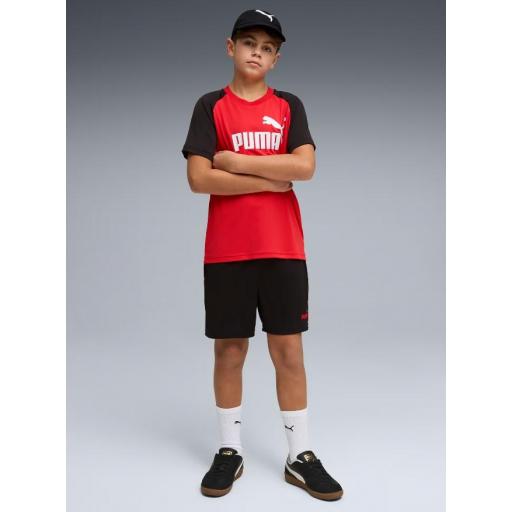 Conjunto Puma Essentials Poly Niños Rojo/Negro [1]