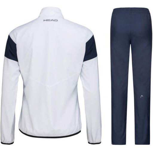 Chándal HEAD Club 22 Jacket Pant Mujer Blanco/Azul Marino [1]