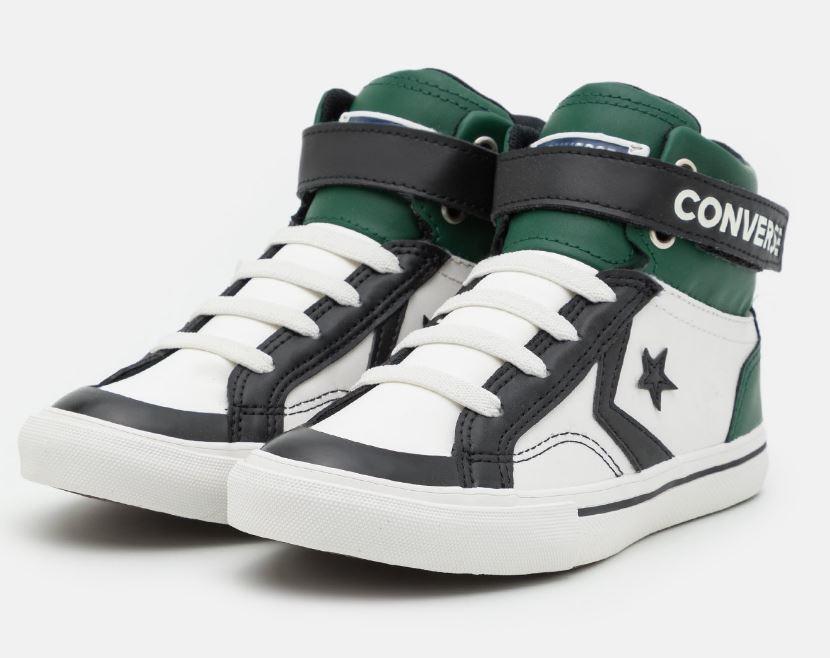 Zapatillas Converse Pro Blaze Strap Niños Velcro Blanco/Negro/Verde por 39,90 €