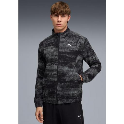 Cortavientos Puma Run Velocity Camuflaje Negro/Gris [1]