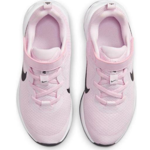 Zapatillas Nike Revolution 6 NN Ps Velcro Niña Rosa [2]