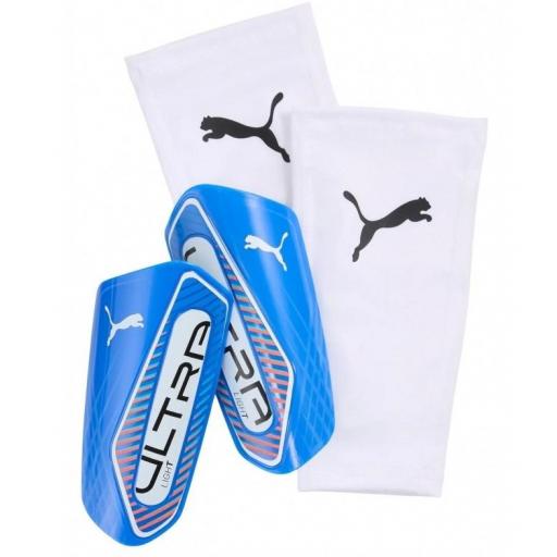 Espinilleras Puma ULTRA Light Sleeve Azul/Blanco