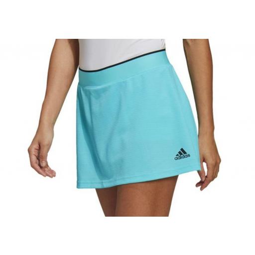 Falda Adidas Club Skirt Azul Celeste/Negro [0]