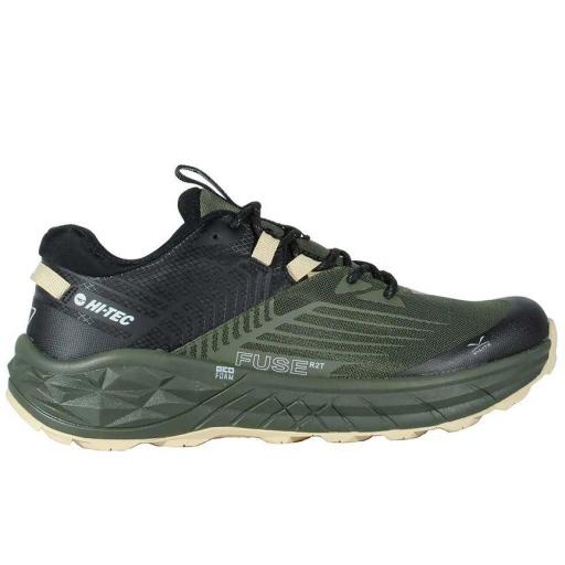 Zapatillas Hi-Tec Geo Fuse Trail Verde Oliva/Negro [0]