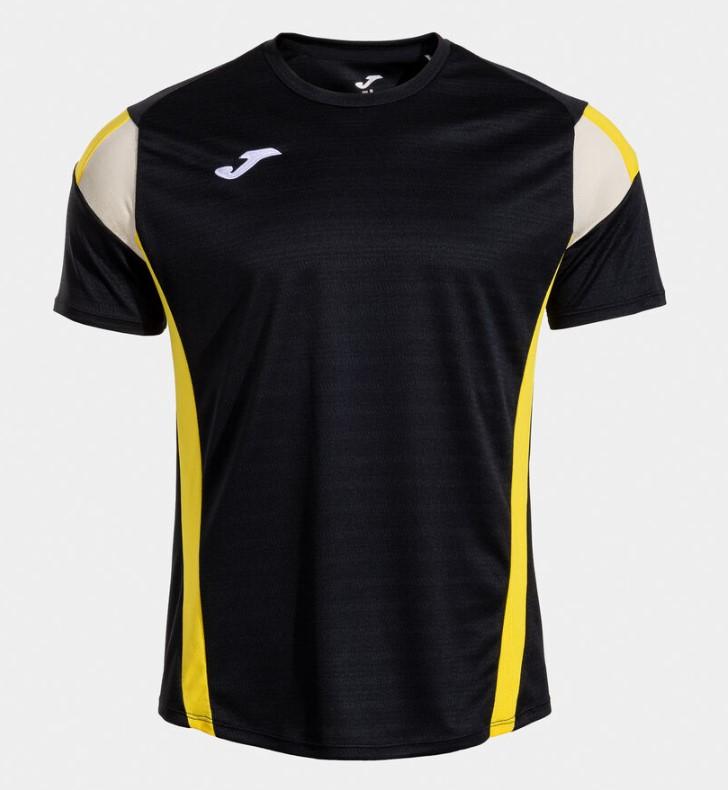 Camiseta Joma Montreal Negra/Amarilla