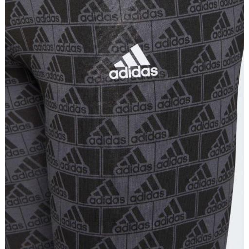 Malla Adidas Essentials Logo Tight Legging Niña Gris/Negro [1]