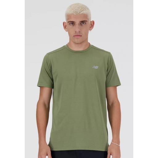 Camiseta New Balance Sport Essentials Verde Oliva [0]