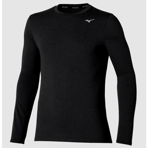 Camiseta Manga Larga Mizuno Core Impulse Negra [0]