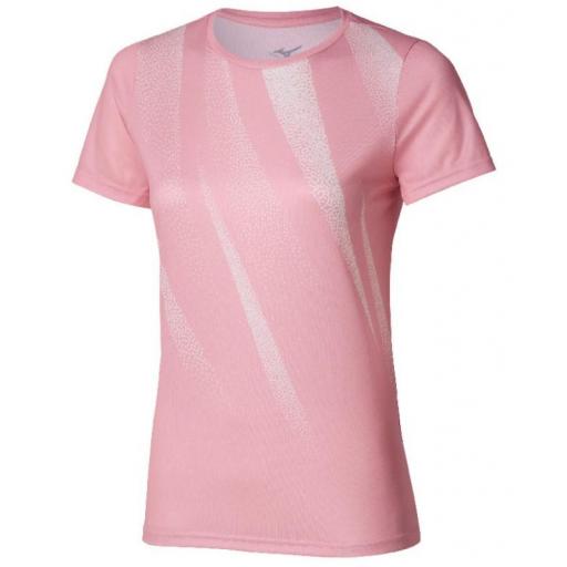 Camiseta Mizuno Core Graphic Mujer Rosa [0]