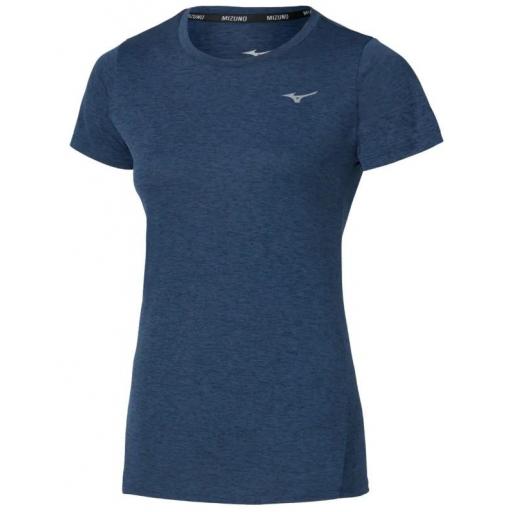 Camiseta Mizuno Core Impulse Mujer Azul