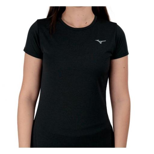 Camiseta Mizuno Core Impulse Mujer Negro [1]