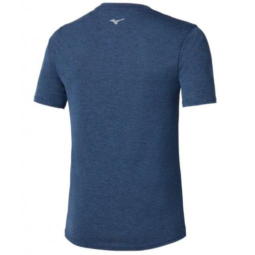 Camiseta Mizuno Core Run Short Sleeve Azul/Amarillo [1]