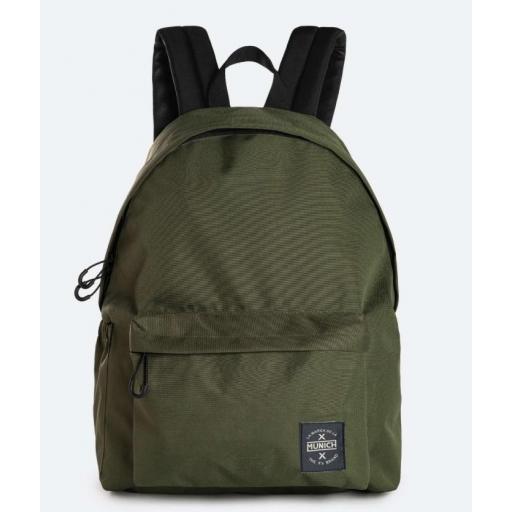 Mochila Munich Basics Backpack BTS Negro/Khaki/Azul [2]