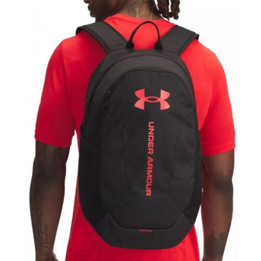 Mochila Under Armour Hustle Lite Negro/Rojo [2]