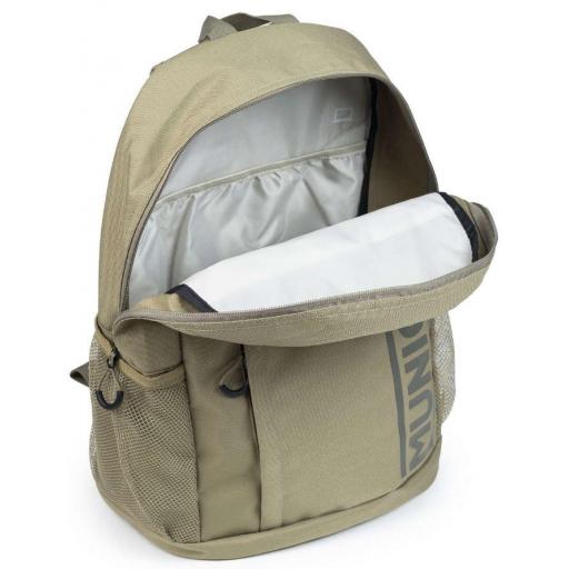 Mochila Munich Backpack Slim Negro/Verde Khaki/Azul [3]