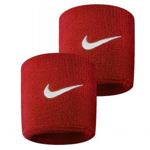 Muñequeras Nike Swoosh Wristband Rojo [0]