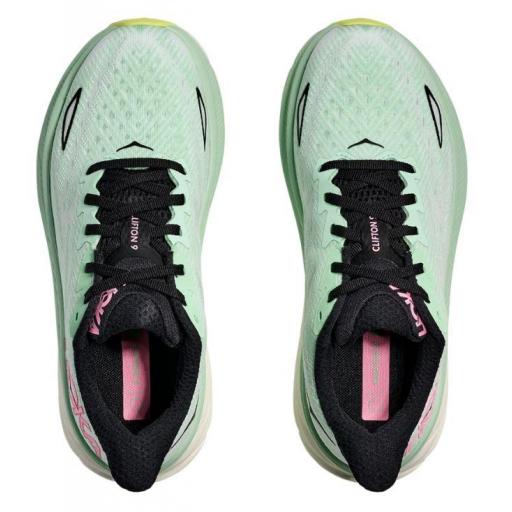 Zapatillas HOKA One One Clifton 9 Verde/Rosa [3]