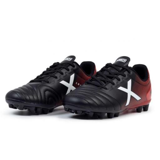 Bota Fútbol Munich Arenga Kid 315 AG Negro/Rojo [1]