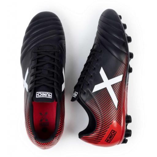 Bota Fútbol Munich Arenga 315 AG Negro/Rojo [2]