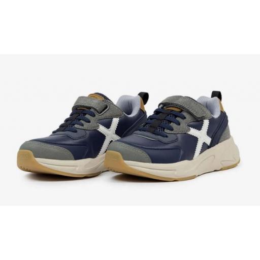 Zapatillas Munich Track Velcro 117 Azul Marino [1]
