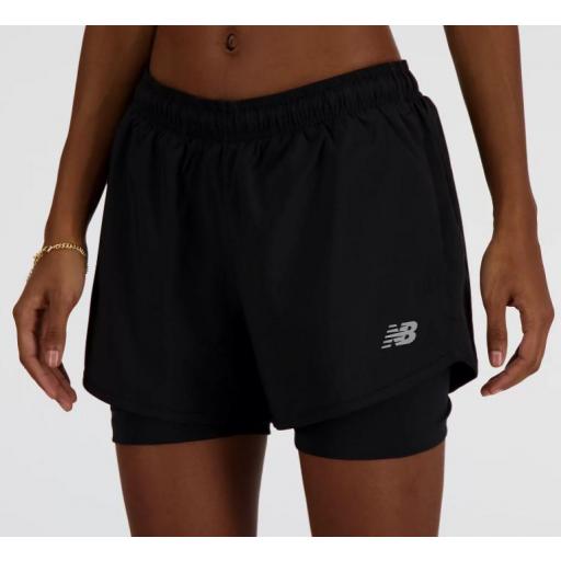 Pantalón con Malla New Balance 2 in 1 Essentials Mujer