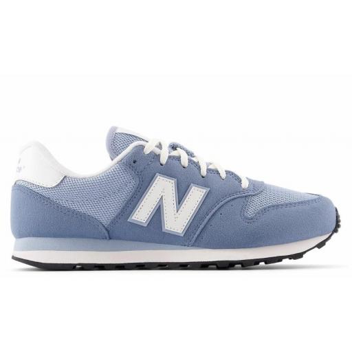 Zapatillas New Balance 500 Mujer Azul/Celeste