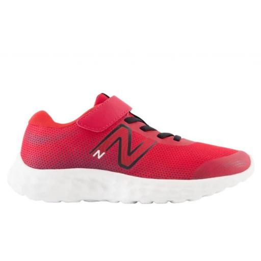 Zapatillas New Balance 520 v8 Velcro Niños Rojo/Negro