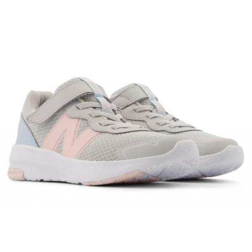 Zapatillas New Balance 578 Velcro Gris/Rosa [1]