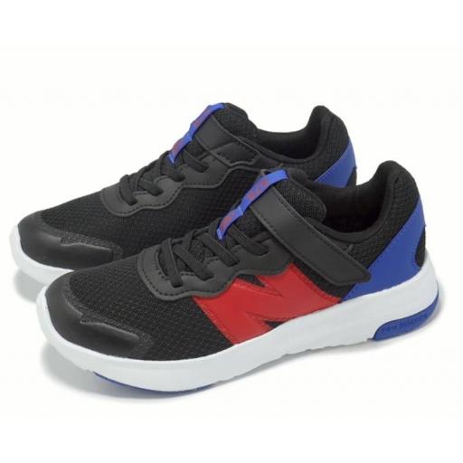 Zapatillas New Balance 578 Velcro Negro/Rojo/Azul [1]