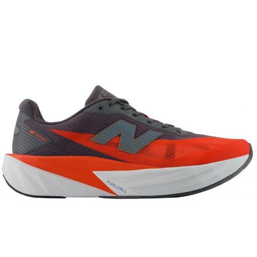 Zapatillas New Balance FuelCell Rebel v5 Gris/Rojo [0]