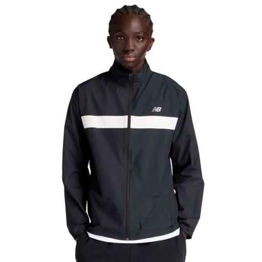 Cortavientos New Balance Sport Essentials Jacket Negro/Blanco [0]