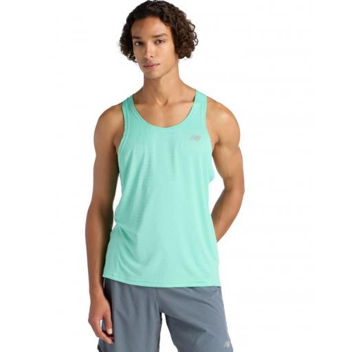 Camiseta Tirantes New Balance Sport Essentials Verde Agua [0]