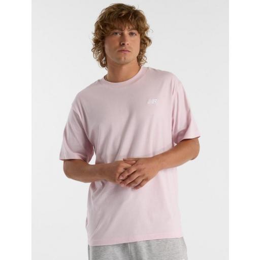 Camiseta New Balance Sport Essentials Algodón Rosa [0]