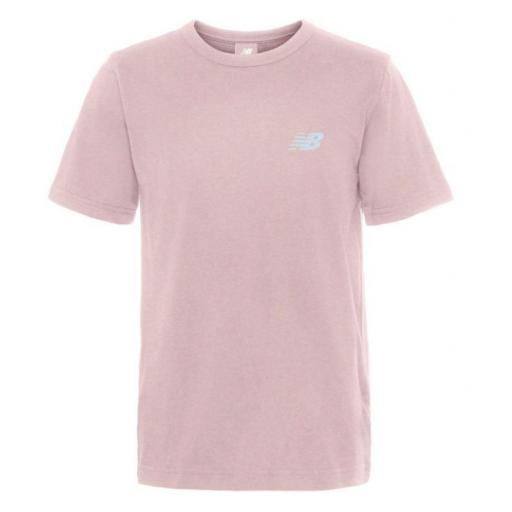 Camiseta New Balance Relaxed Logo Rosa Oscuro