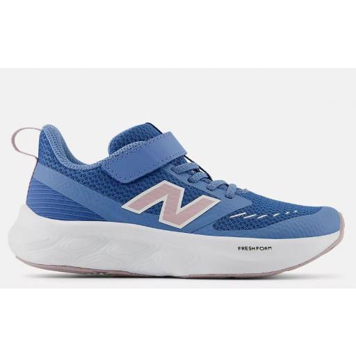 Zapatillas New Balance Fresh Foam 625 Velcro Azul/Rosa