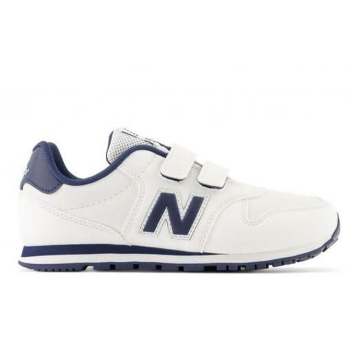 Zapatillas New Balance 500 Niños Velcro Blanco/Marino