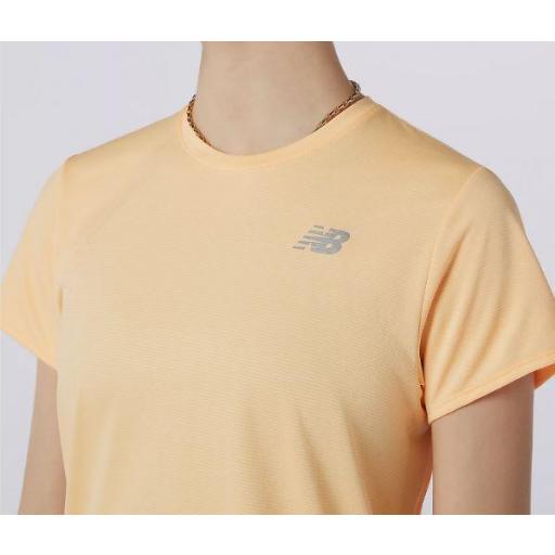 Camiseta New Balance Accelerate SS Mujer Naranja Mango [1]