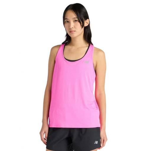 Camiseta Tirantes New Balance Sport Essentials Rosa [0]
