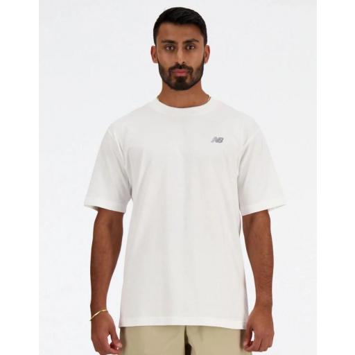 Camiseta New Balance Sport Essentials Algodón Blanca [1]