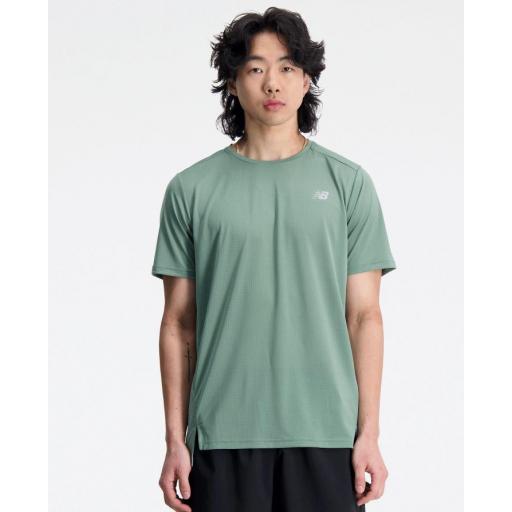 Camiseta New Balance Accelerate Short Sleeve Verde