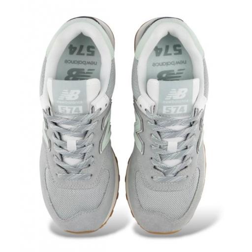 Zapatillas New Balance 574 Gris/Verde  [3]
