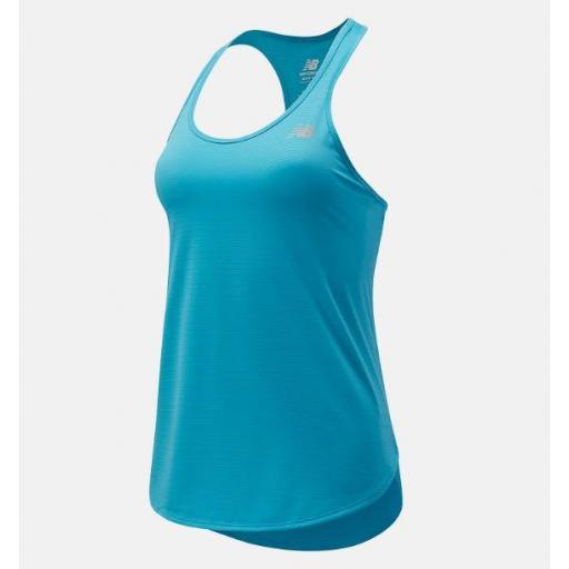 Camiseta Tirantes New Balance Accelerate Mujer Azul [0]