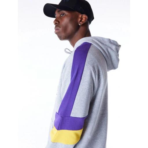 New Era Sudadera LA Lakers Colour Block Gris [2]