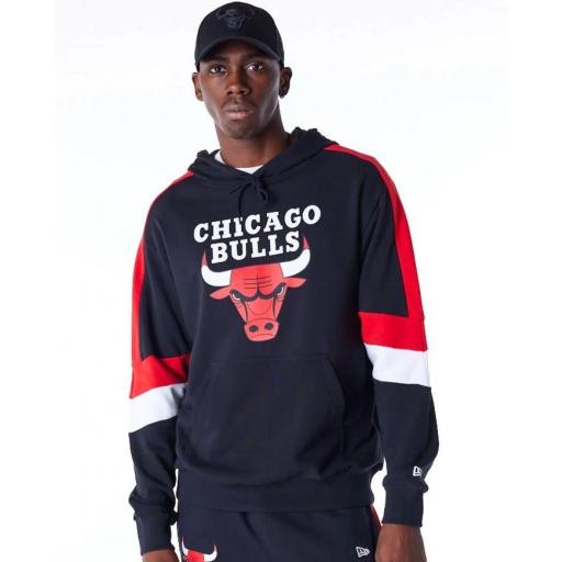 New Era Sudadera Chicago BULLS Negro/Rojo