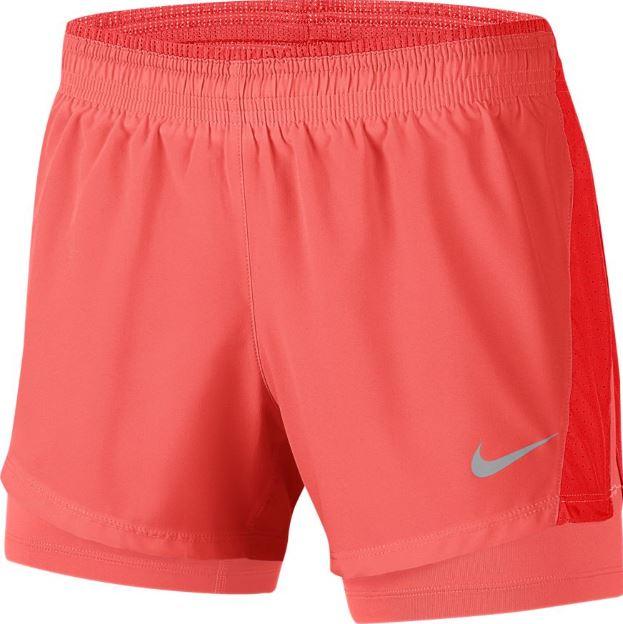 Nike Pantalón Corto con Malla 10K 2in1 Short Naranja