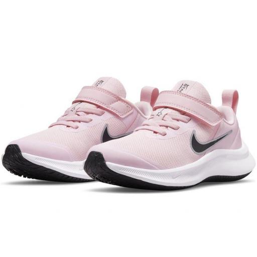 Zapatillas Nike Star Runner 3 PS Velcro Niña Rosa [1]